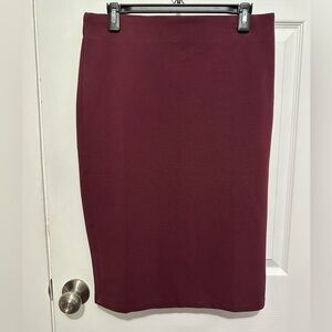 Maroon Pencil Skirt